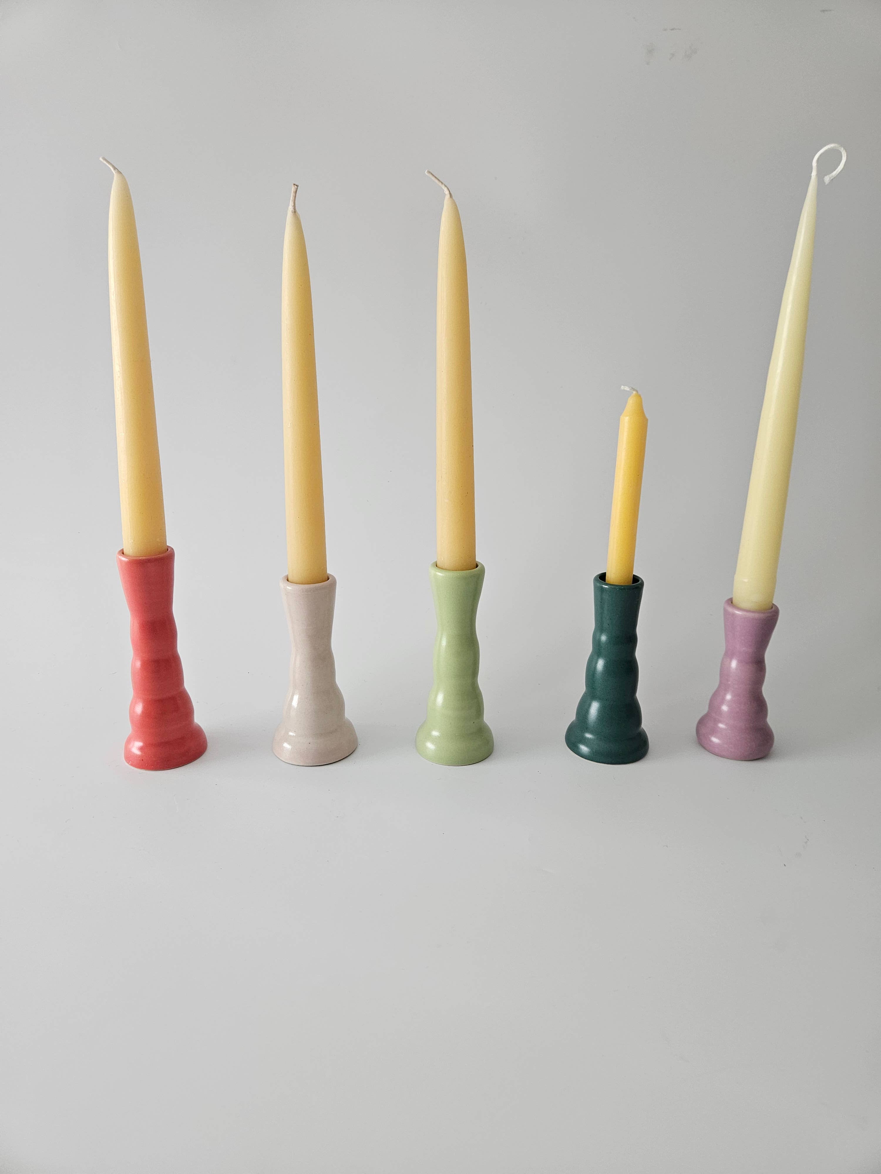 Bad Dogs Studio - Wholesale Candle Holder - Wiggly Candlestick • Colorful Ceramic Taper Candle Holder4