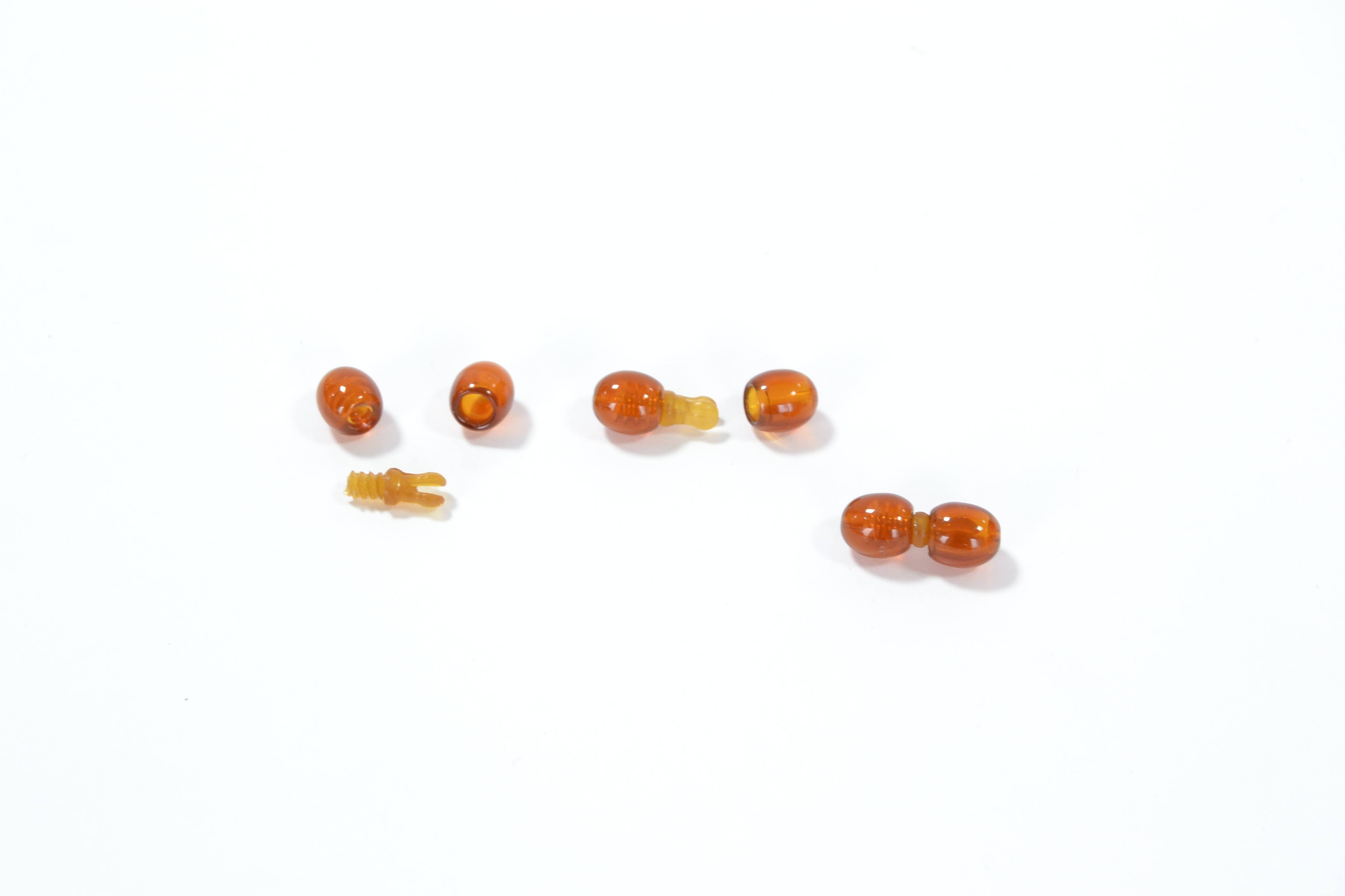 The Natural Amber - Wholesale Clasp - Cognac Plastic Pop Clasps