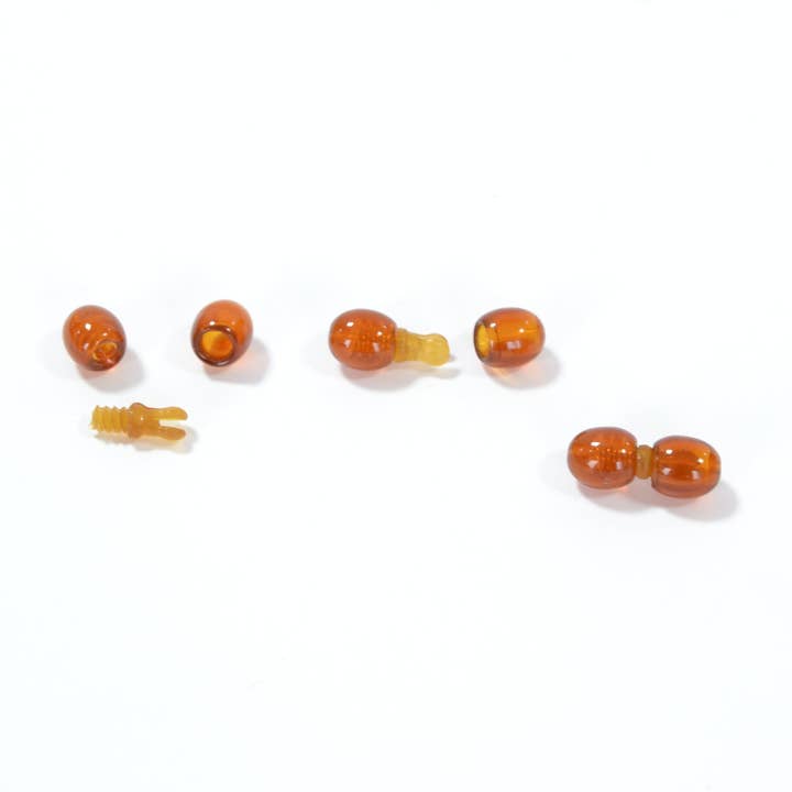 The Natural Amber - Wholesale Clasp - Cognac Plastic Pop Clasps0