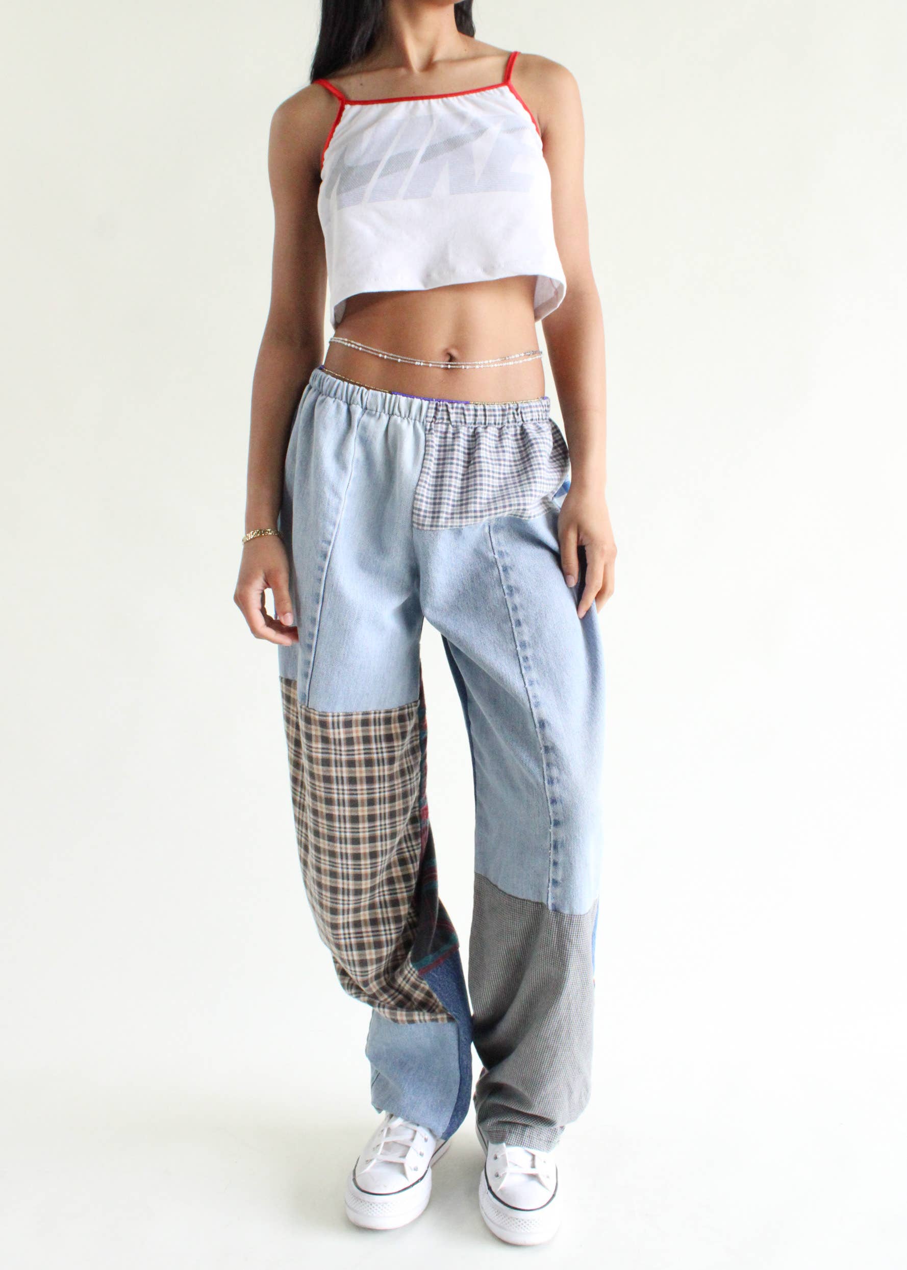 American Recycled Clothing - Wholesale Pants - Women's - Flannel & Denim Combo Pants Bundle7