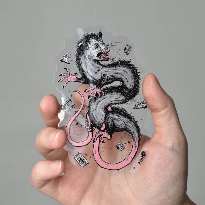 Po Gloss Transparent Vinyl Sticker for wholesale by Lofty Dog Designs