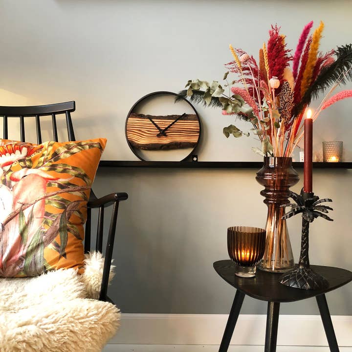 NeXtime - Wholesale Wall Clock - Forest Metal & Solid Wood Wall Clock2