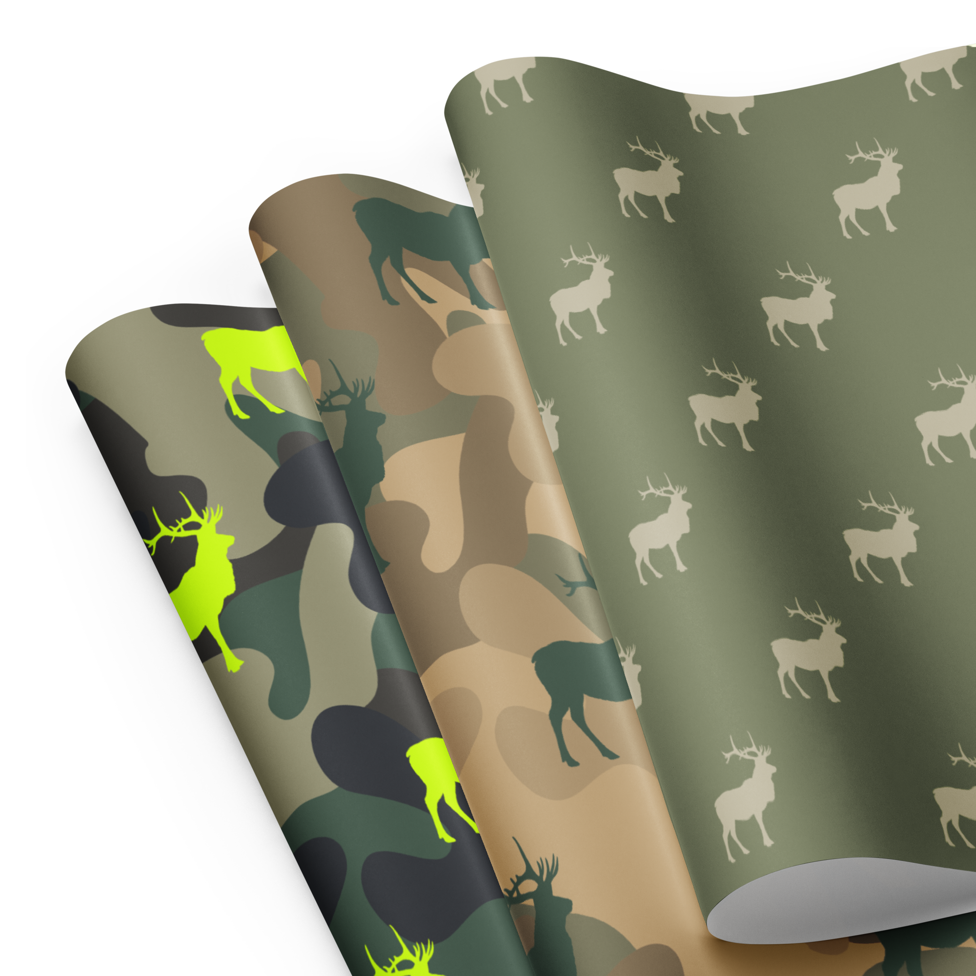tomk by mushii kloth™ - Wholesale Flat Wrap - ELK GANG by tomk™, CAMO BATCH WRAPPING PAPER2