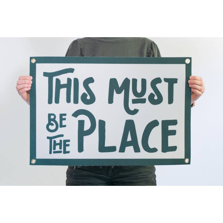 Benoit's Design Co. - Wholesale Sign - This Must Be The Place Felt Banner1