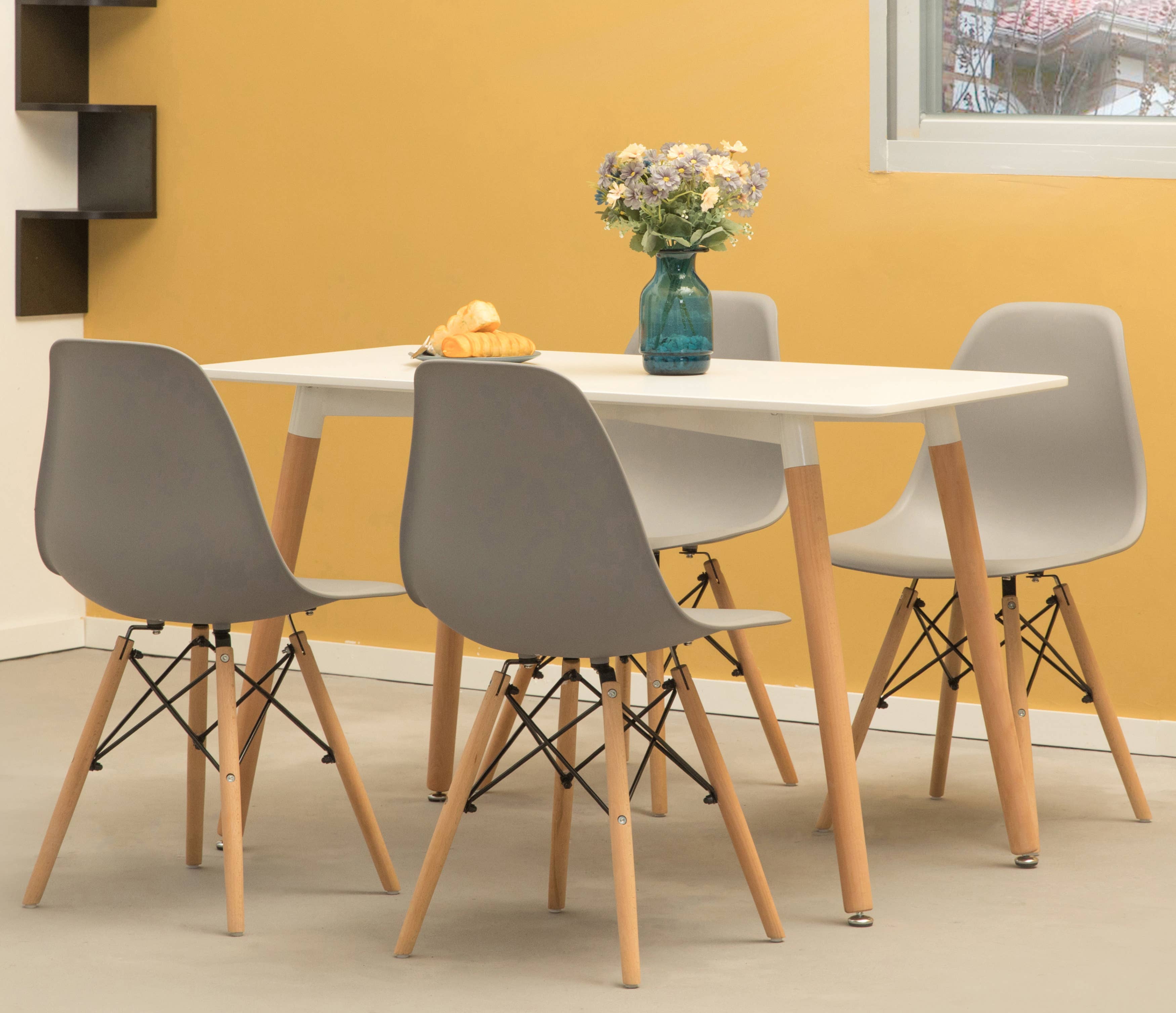 Quickway Imports - Wholesale Chair - Plastic DSW Shell Dining Chair with Wooden Dowel Eiffel Legs7