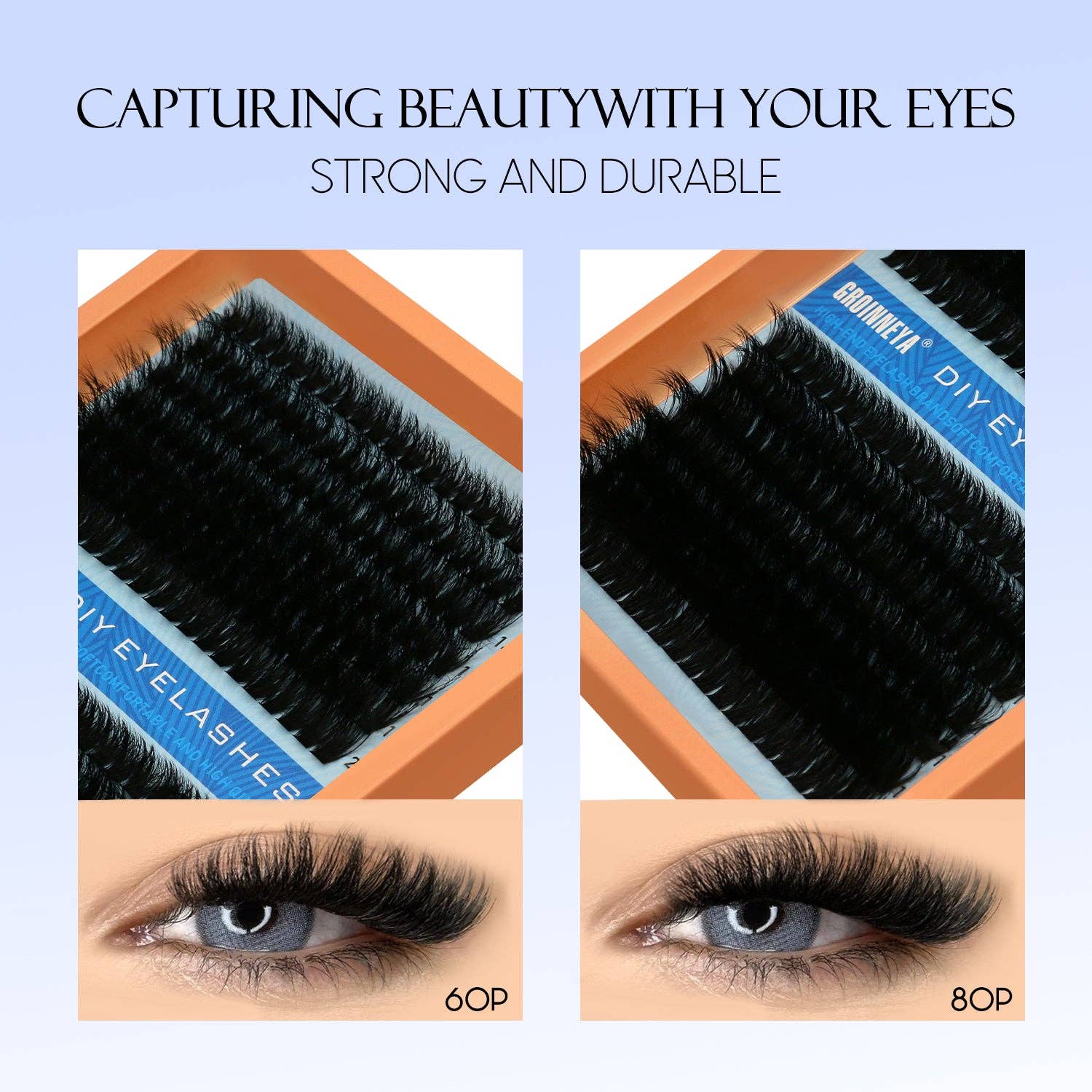 Hair Imports NYC - Wholesale False/Fake Eyelashes - Fluffy Lash Clusters - D/DD Curl Wispy Individual DIY Eyelash Extensions12
