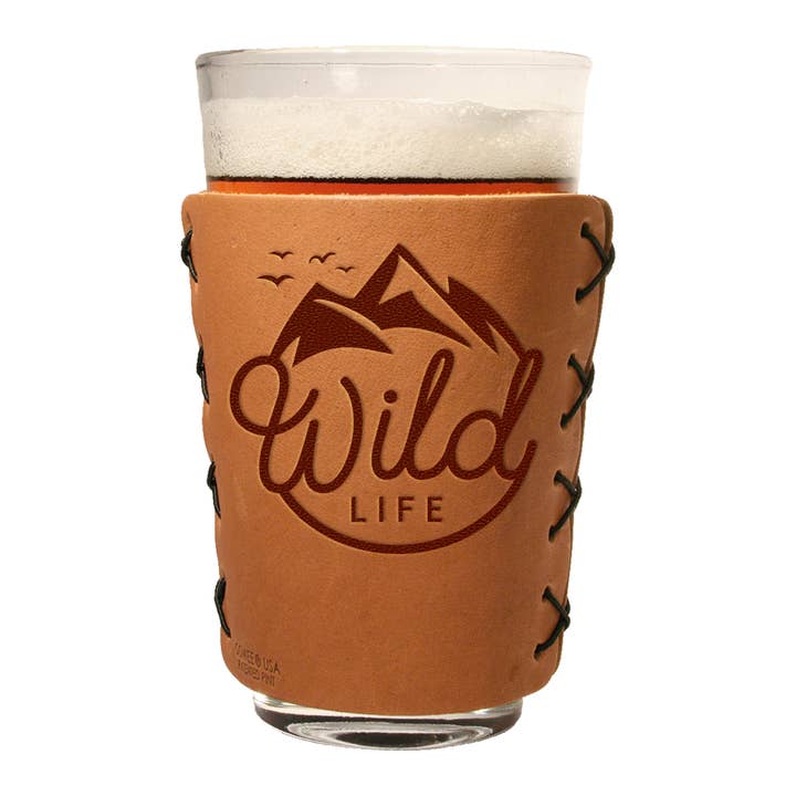 Oowee Products - Wholesale Drinking Glass/Cup - Retail Ready Pick-A-Logo Leather Pint Glass Sleeve and Box12