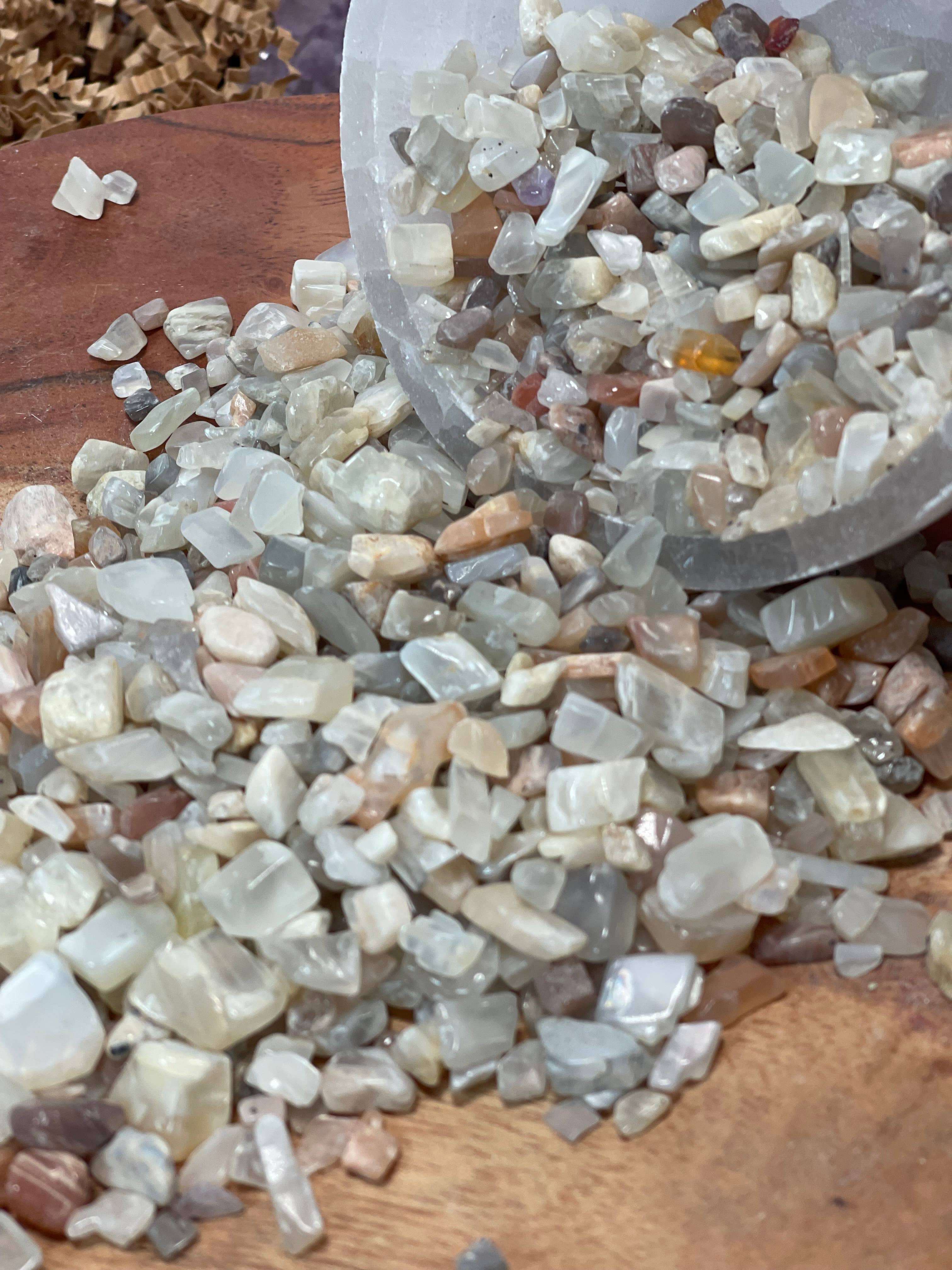 CaNatureLover - Wholesale Spirituele steen/kristal - Natuurlijke maansteenchip, echte maansteenchip4