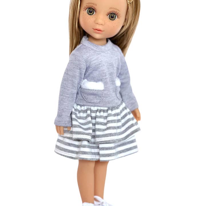 Ann Lauren Dolls - Wholesale Doll - Kids - Evia 14.5 Size Fashion Girl Doll- Sandy Blonde Greenish Eyes