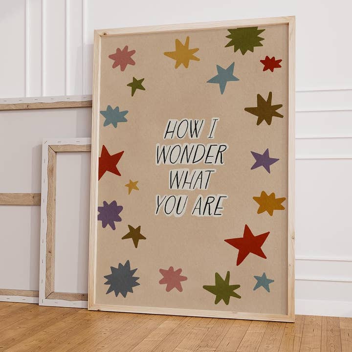 How I Wonder What You Are Print for wholesale by HollieGraphik