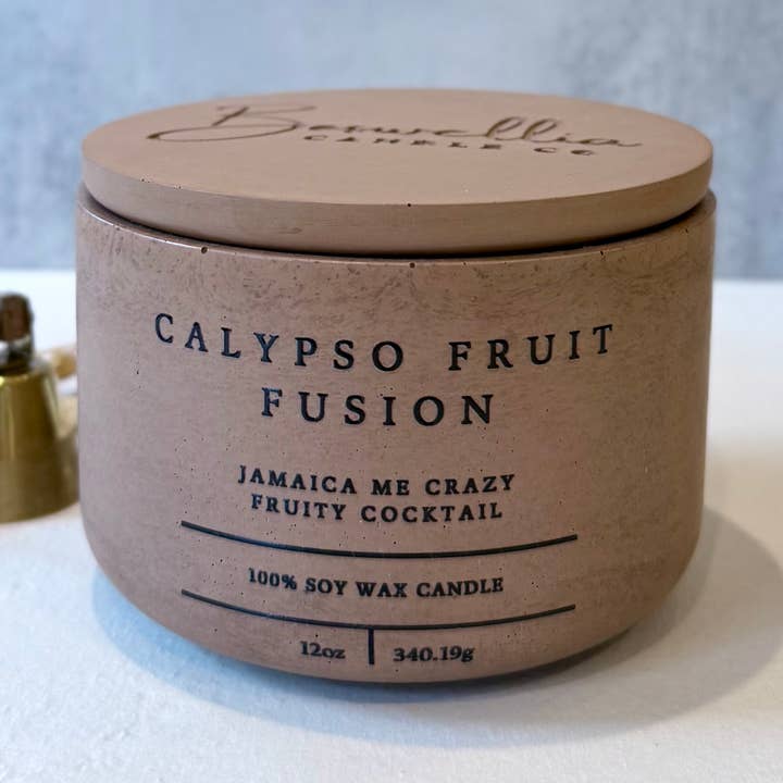 Calypso Fusion de Fruits - Jérémie 29:11 (12oz) pour la vente par Boswellia Candle Co.