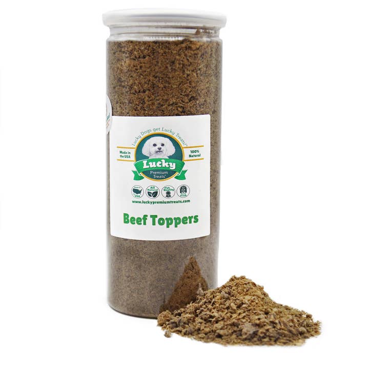 Beef Jerky Sprinkles/Topper for wholesale by Lucky Premium Treats