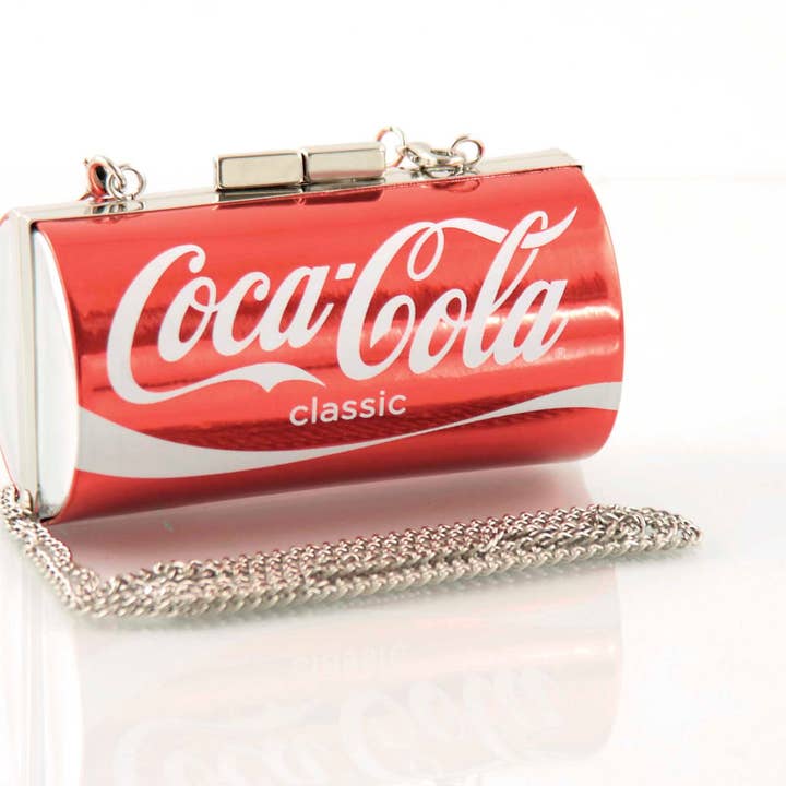 Officially Licensed Coca-Cola Can Bag Metallic Red for wholesale by COMECO INC