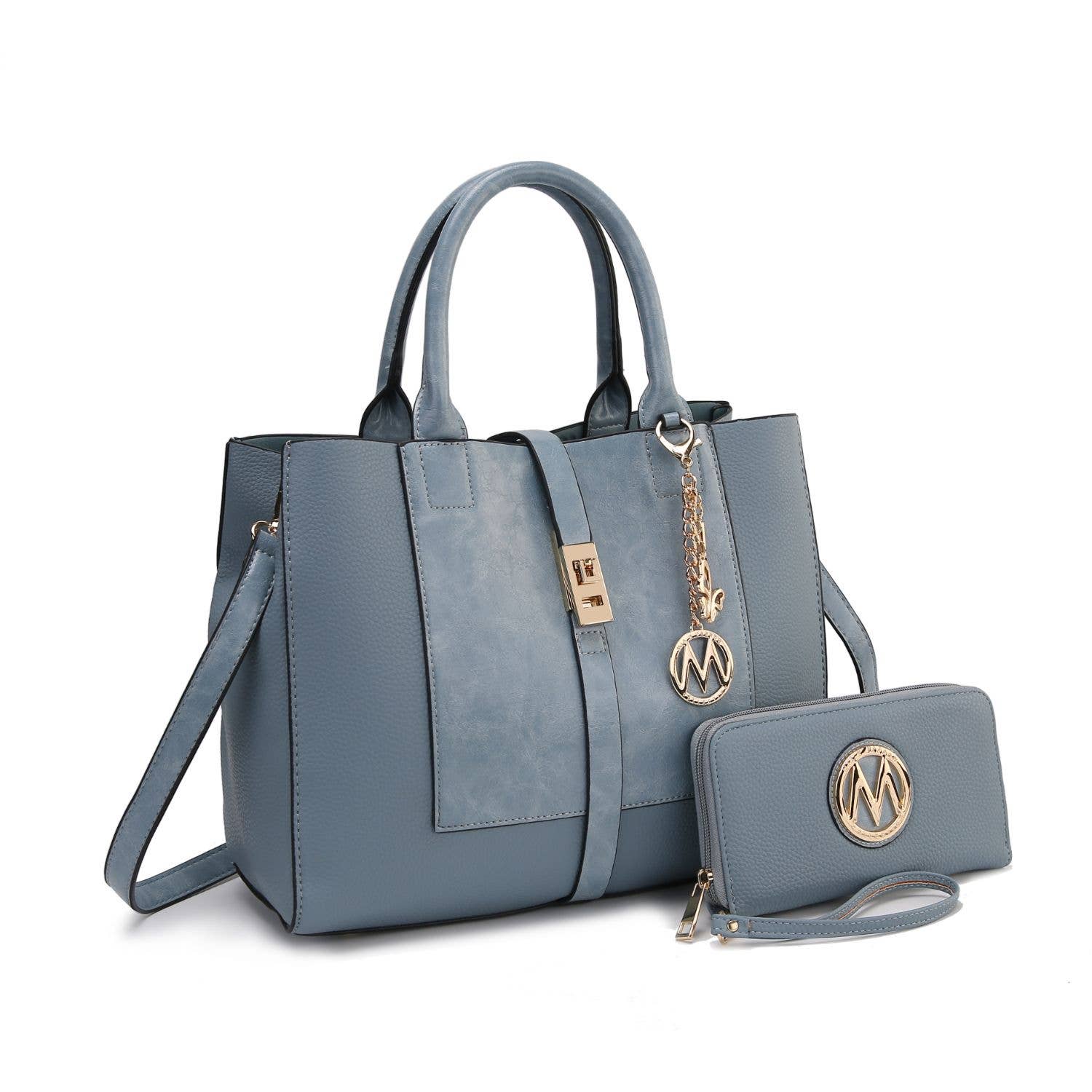 yola satchel handbag with wallet by mkf