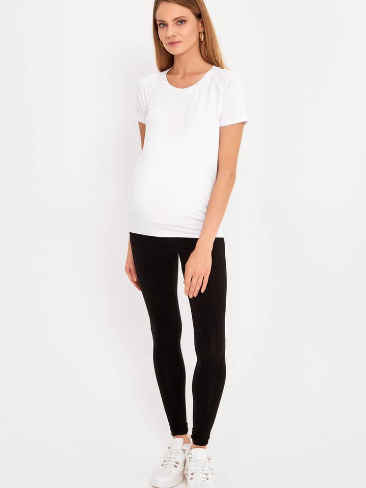 T-SHIRT ROUND NECK WHITE for wholesale by Cool Mama
