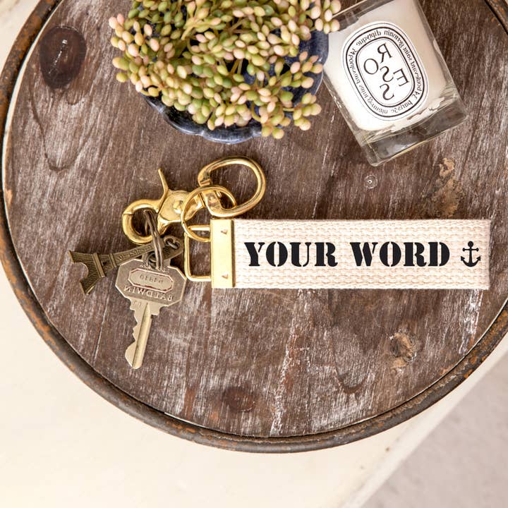 Rustic Marlin – Engroshandel Nøglering - Unisex – Personlig dit Word+Ikon Stencil nøglering