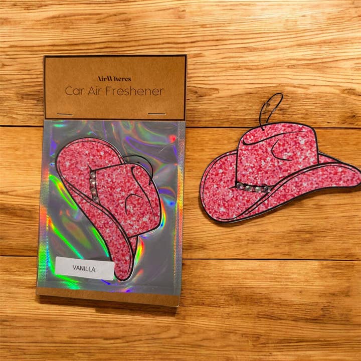 Deodorante per auto con cappello da cowgirl di Barbie rosa, da regalo, compleanno per la vendita all'ingrosso da parte di airWheres