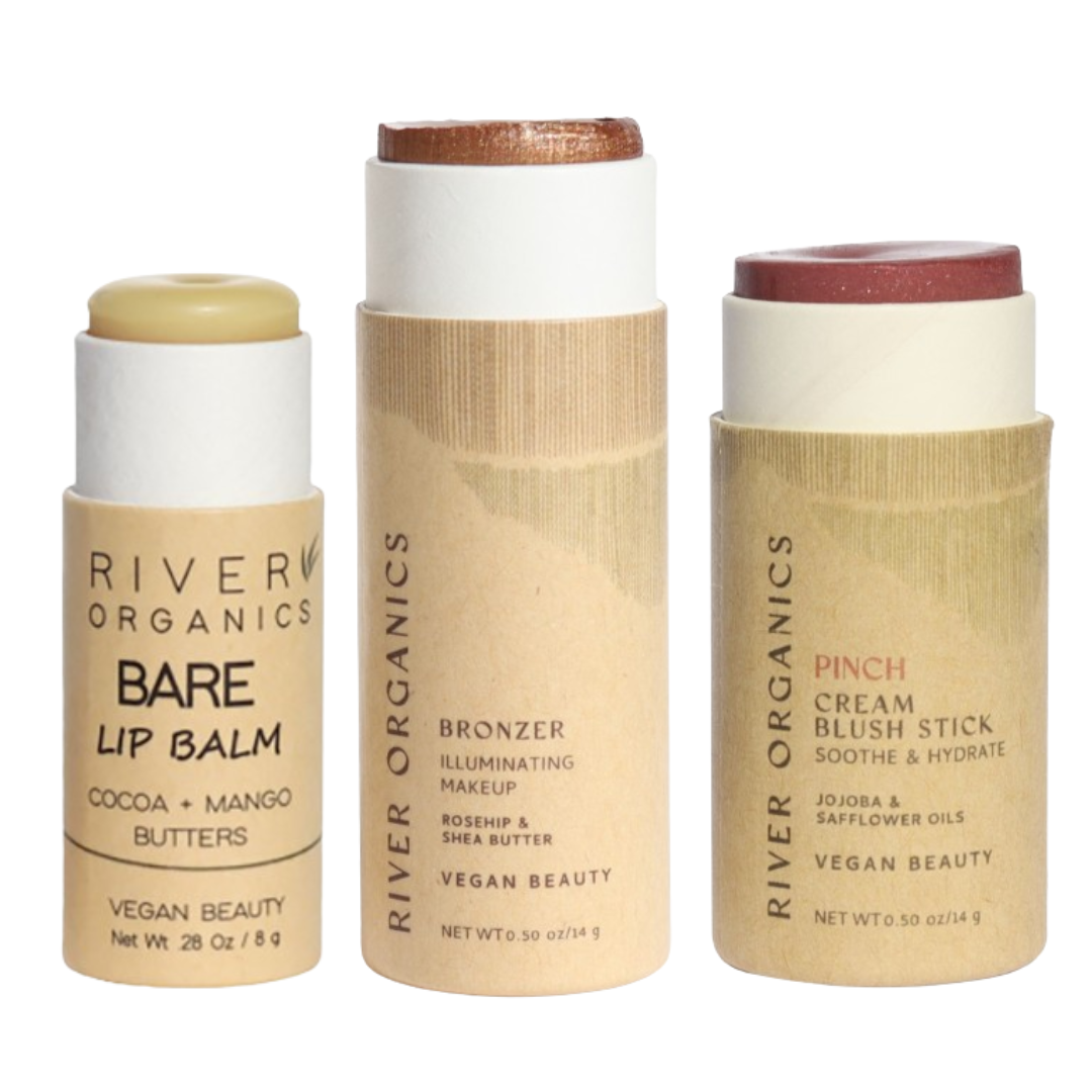 River Organics - Wholesale Lip Balm Set - Lip + Highlighter + Blush Set (Mix & Match)11