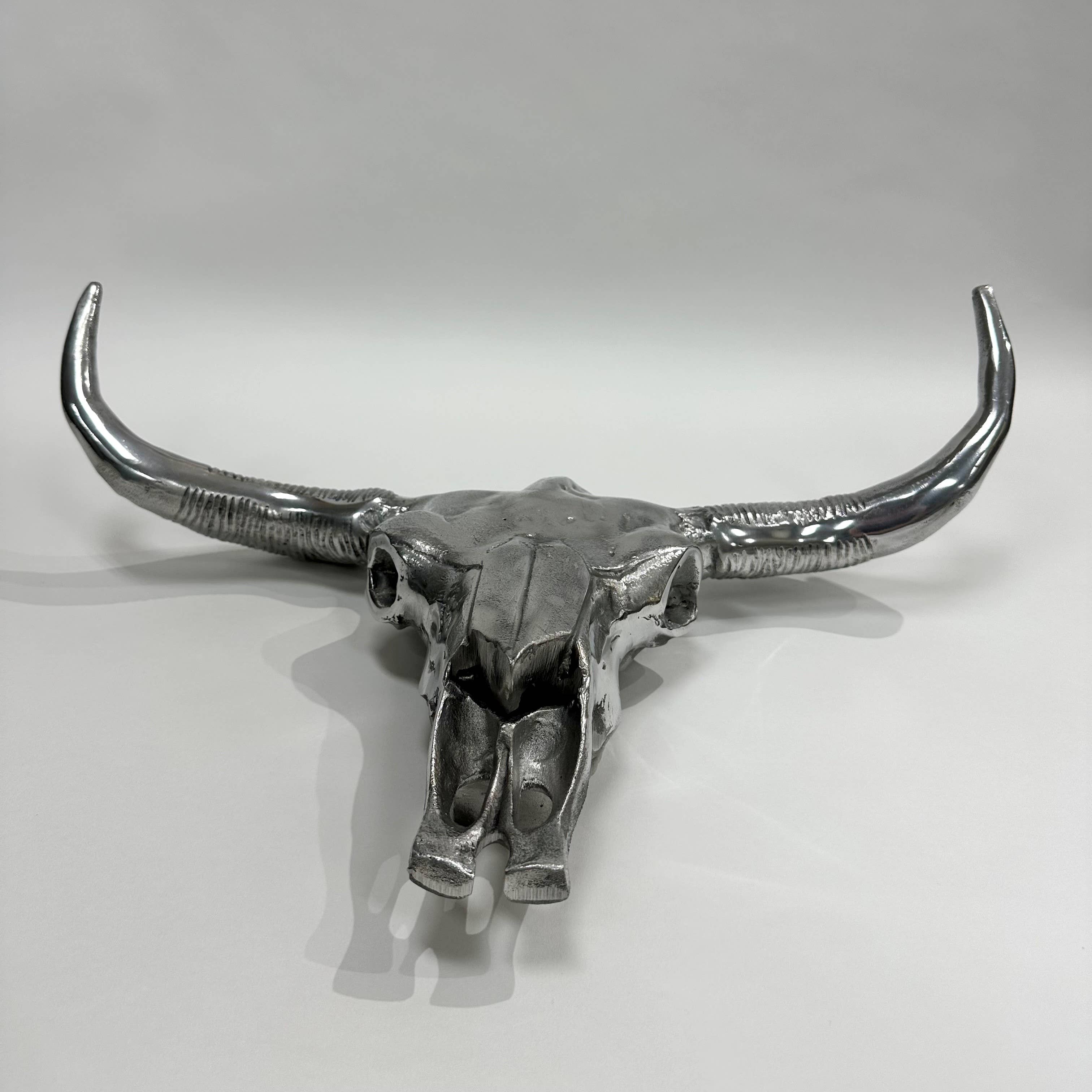 India Handicrafts Inc - Wholesale Decorative Tabletop Object - Textured Deco Bull Head (Wall Mount), S4