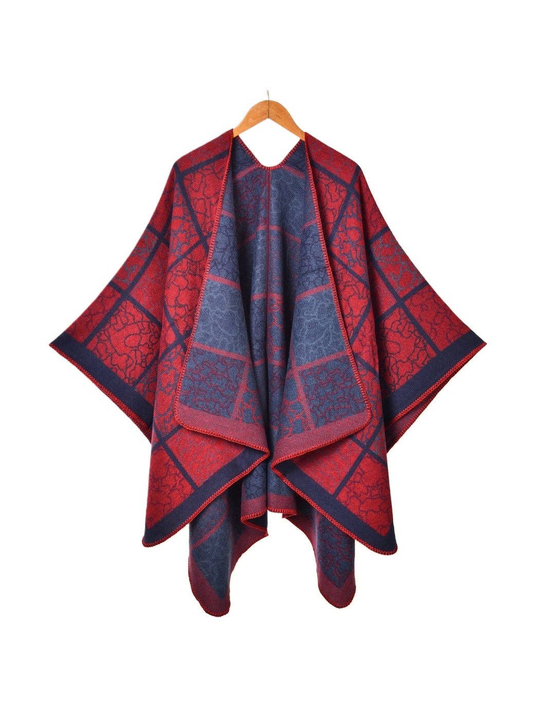 Funkyrel® Atzbranding Limited - Wholesale Scarf - Women's - Scarvii - Large Size Line Plaid Scarf Shawl3