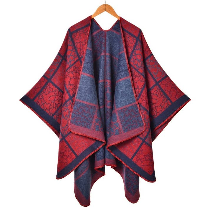 Funkyrel® Atzbranding Limited - Wholesale Scarf - Women's - Scarvii - Large Size Line Plaid Scarf Shawl3