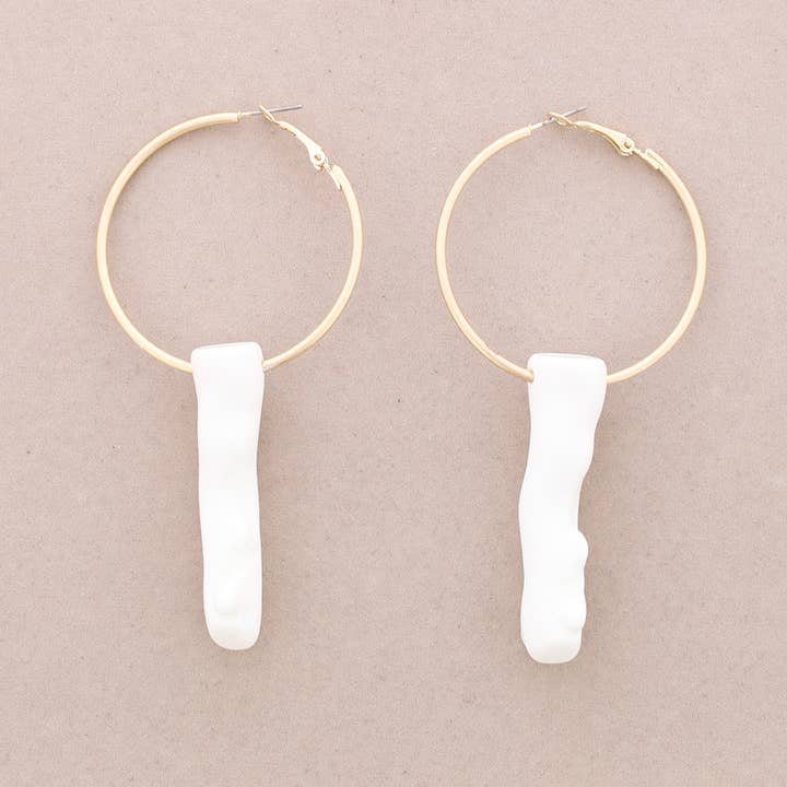 Brincos Pendente em Resina Coral por atacado de Sonata