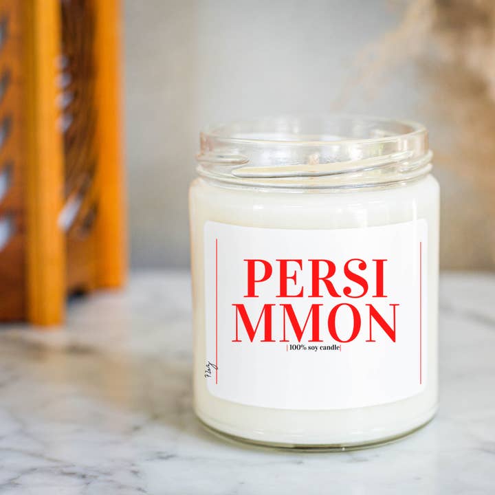 PERSIMMON SOY CANDLE for wholesale by Oh D'Luxe Candle Company