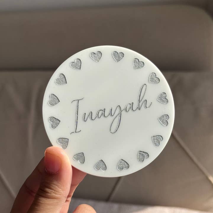 CraftsbyNahima – wholesale Compact mirror – Engraved Acrylic Pocket Mirror – 10cm1