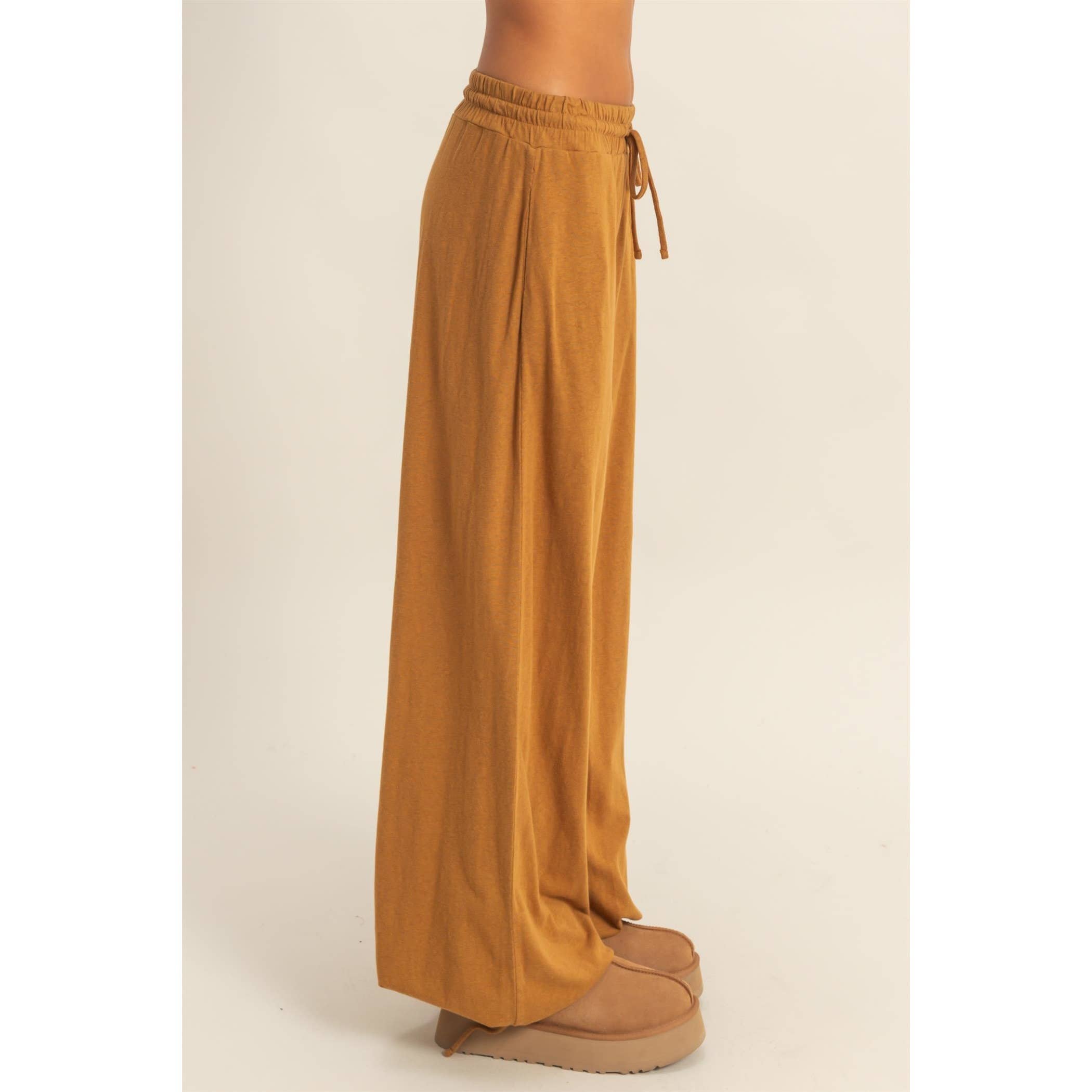 HYFVE - Wholesale Pants - Women's - High Waist Drawstring Wide Leg Pants9