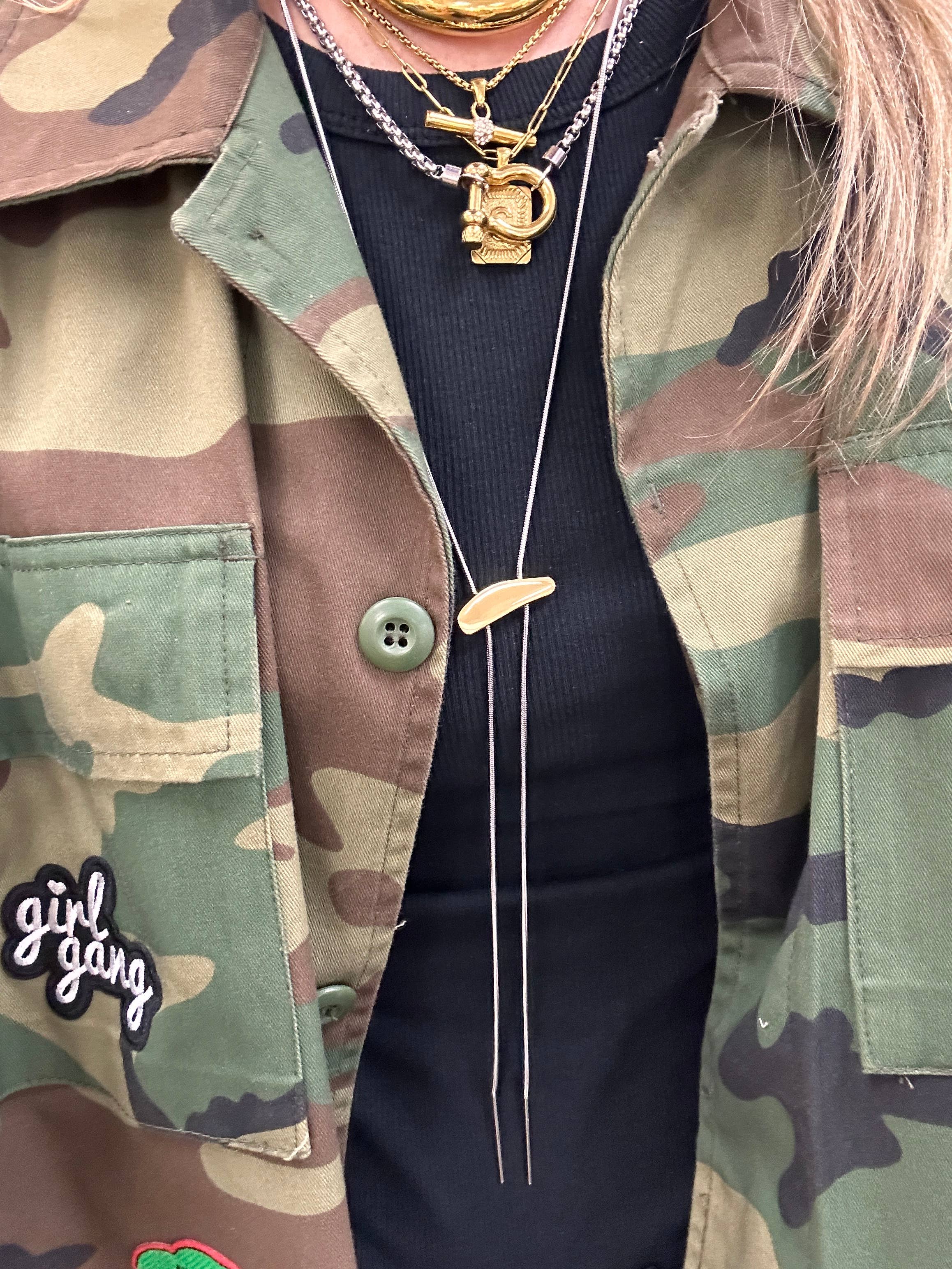 mila + stevie - Wholesale Y-Neck/Lariat Necklace - Mixed Metal Bolo Long Necklace1