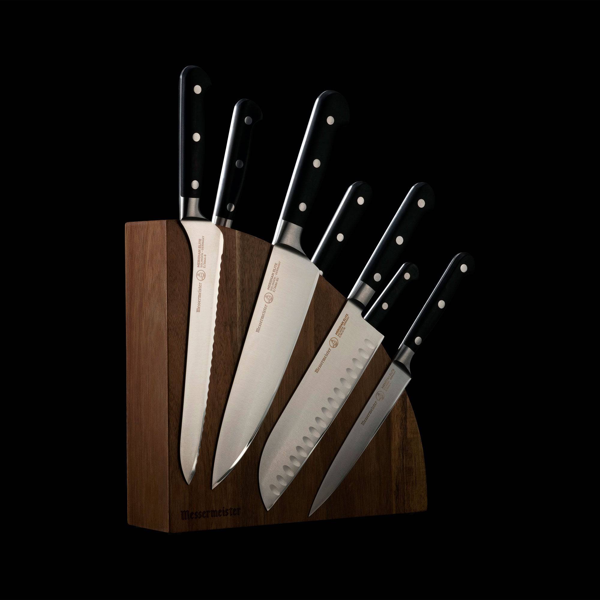 Messermeister - Vente Sets de couteaux - Ensemble de Blocs Magnétiques Meridian Elite - 8 Pièces7