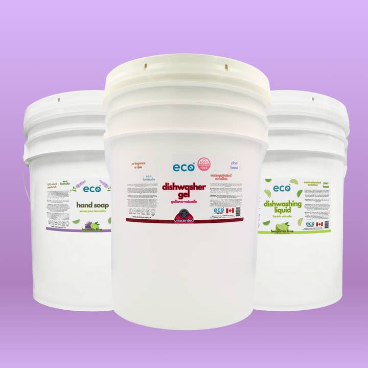 Soap Bundle - Dishwasher Gel, Hand Soap, Dish Soap (3x20L) for wholesale by Eco Company