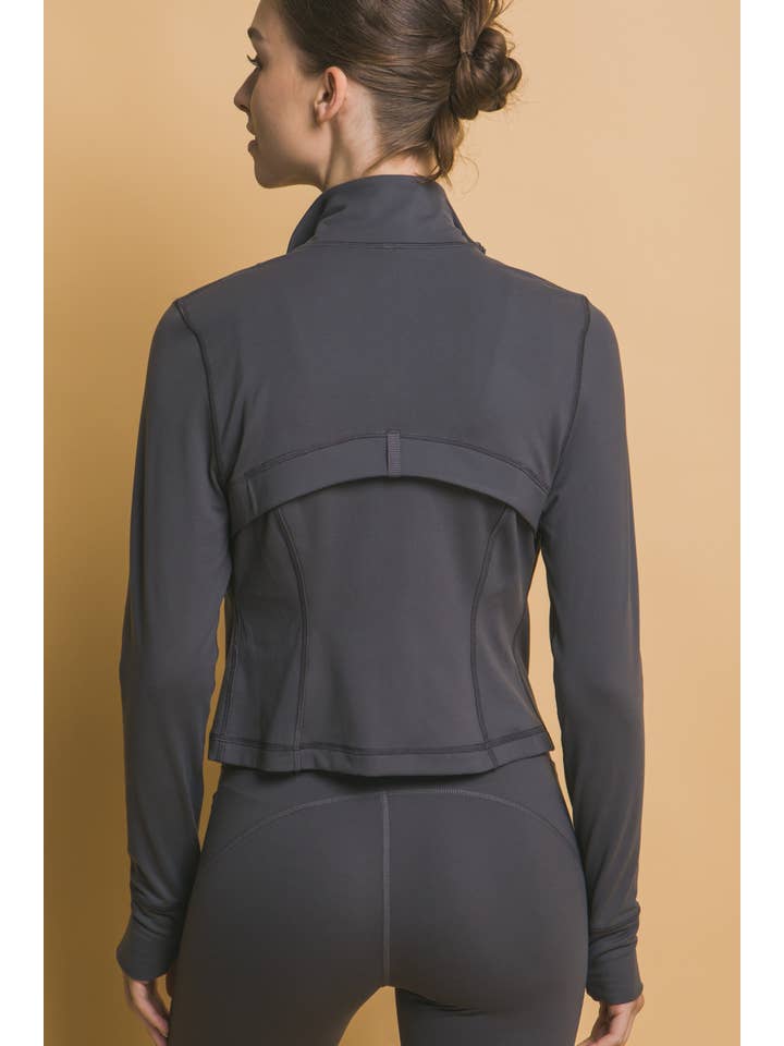 Peace Love Line - Wholesale Athletic jacket – Women′s - PL1735 - ACTIVE LONG SLEEVE ZIP UP PERFORMANCE JACKET TOP19