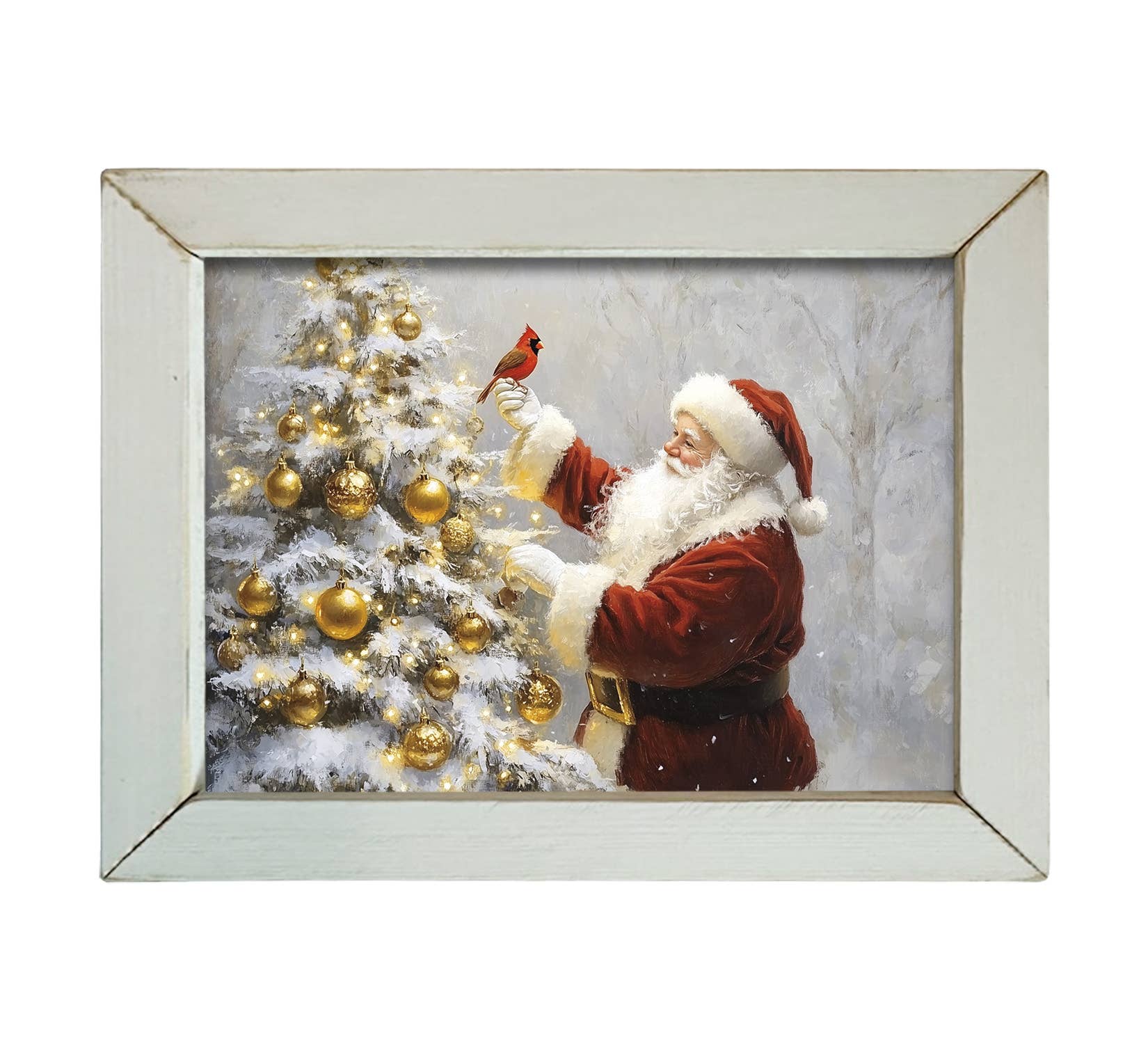 JanMichaels Art & Home - Wholesale Wall Sign - HMK369L Santas Cardinal2