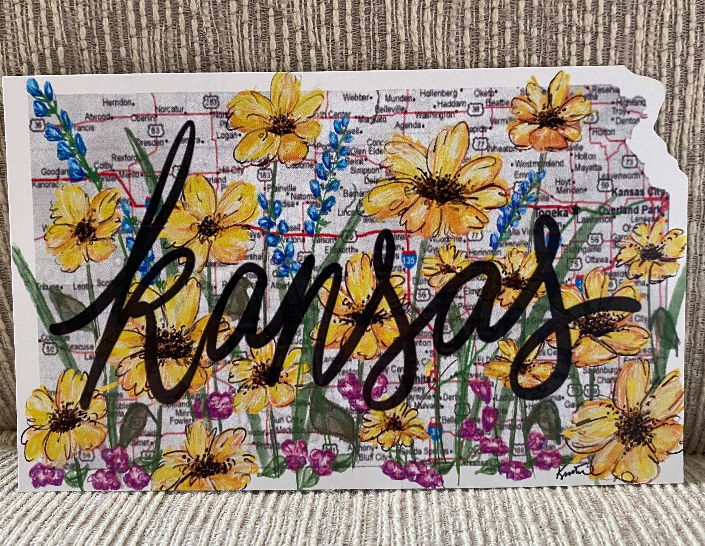 Something Beautiful - Wholesale Postcard - Kansas Wildflowers Postcards1