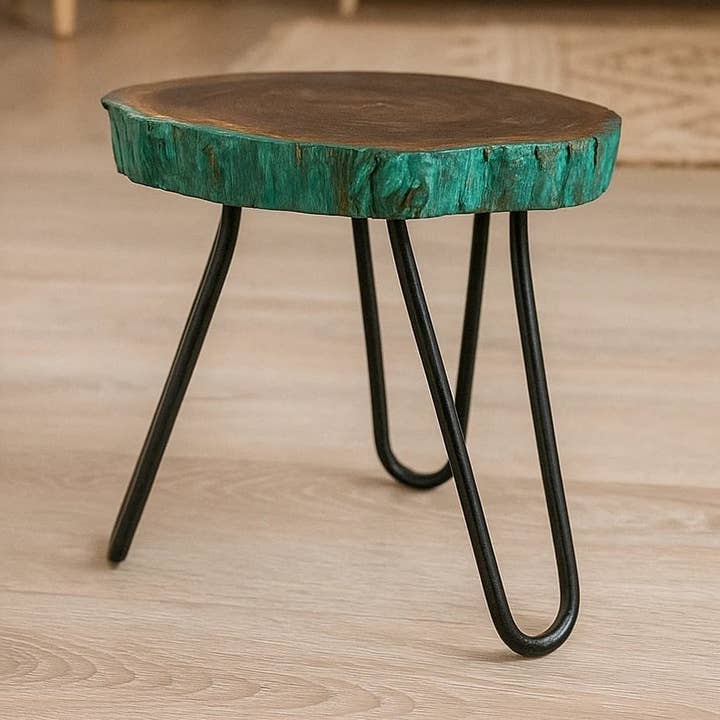 Hopfällbar Pall För Växter I Järn Och Massivt Trä #2 för wholesale av Etnico del Mondo