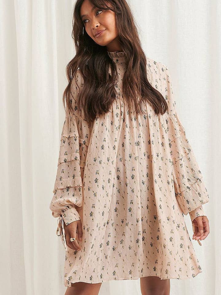 STYLE INSTANT - Wholesale Dress - Women's - Structured Flower Printed Dress