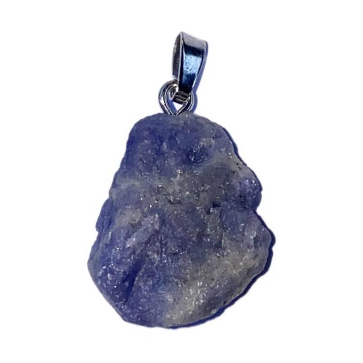 Rå tanzanit hänge i 925 silver. för wholesale av La Boîte à Cailloux