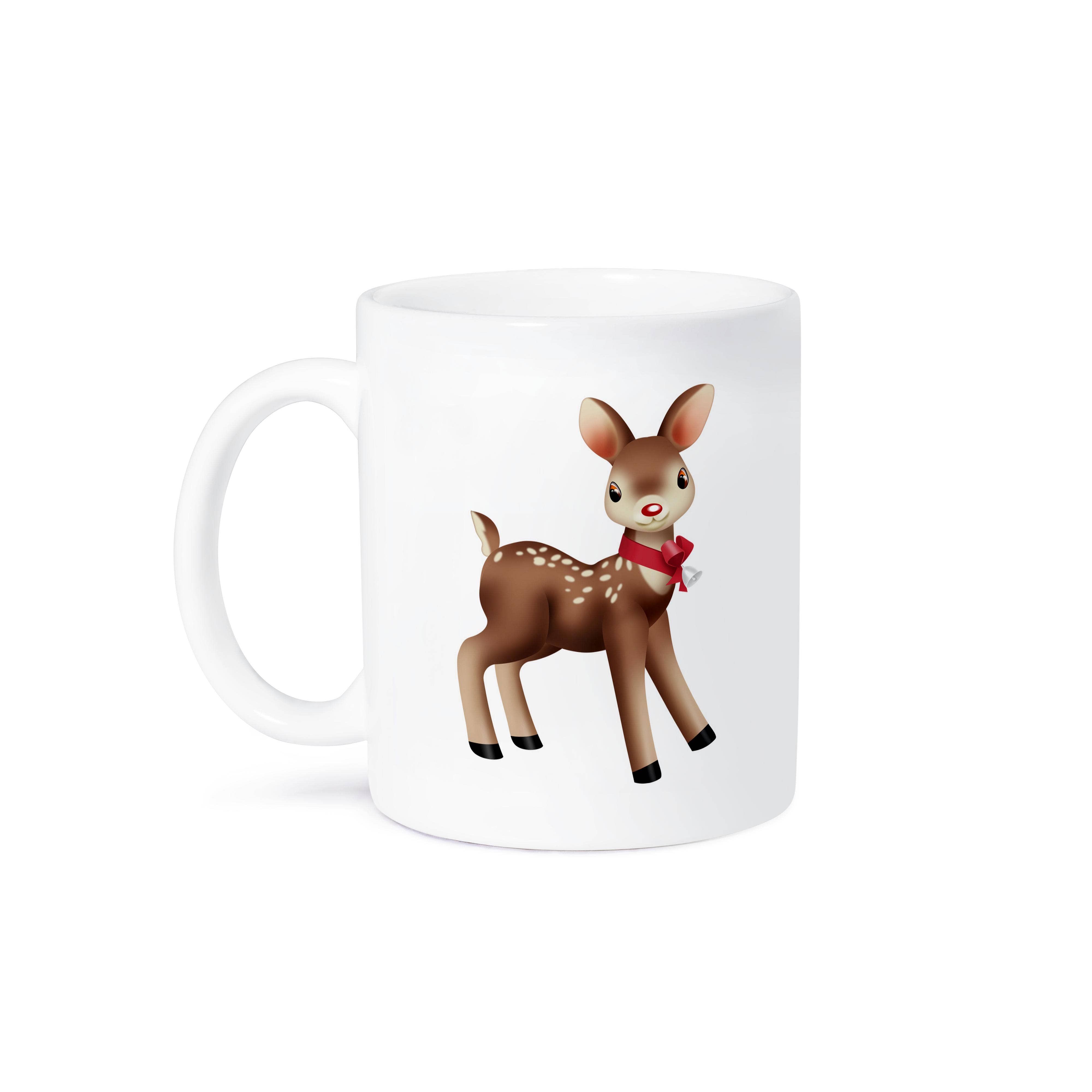 3dRose - Wholesale Coffee Mug - 3dRose, Cute Christmas Doe Deer Illustration, Mug8