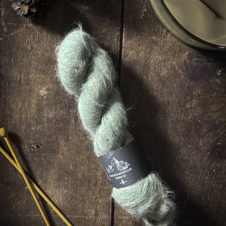 Sagebrush - Sunapee Suri for wholesale by Granite Mountain Fiber Co.