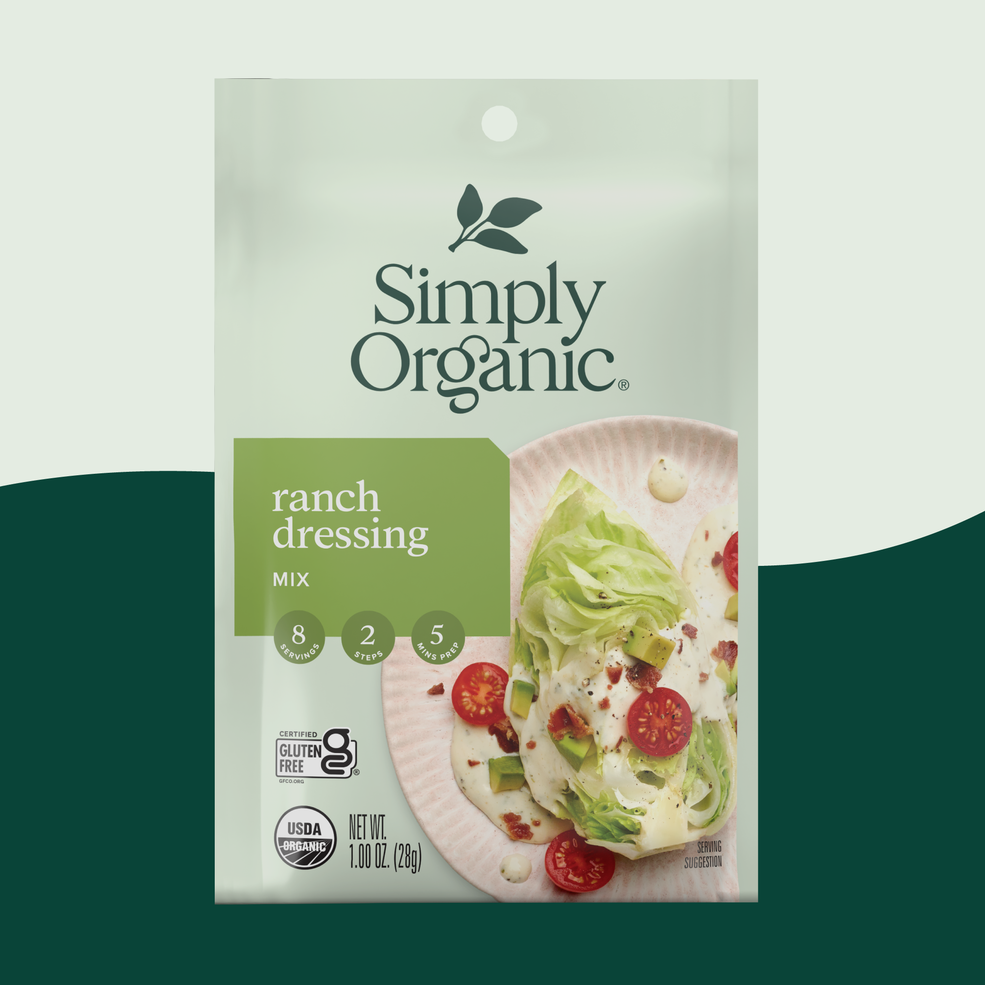 Simply Organic - Wholesale Salad Dressing - Ranch Salad Dressing Mix, Certified Organic, Kosher, 1 Oz0