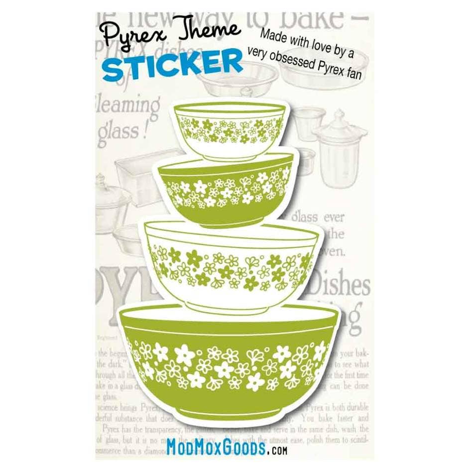ModMoxGoods - Wholesale Sticker - Sticker Pyrex Spring Blossom Bowls