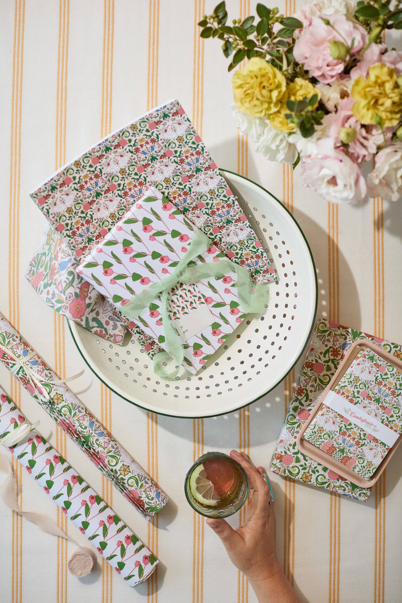 re:mused studio - Wholesale Flat Wrap - Cambrifornia Gift Wrap Sheet-Double Sided15