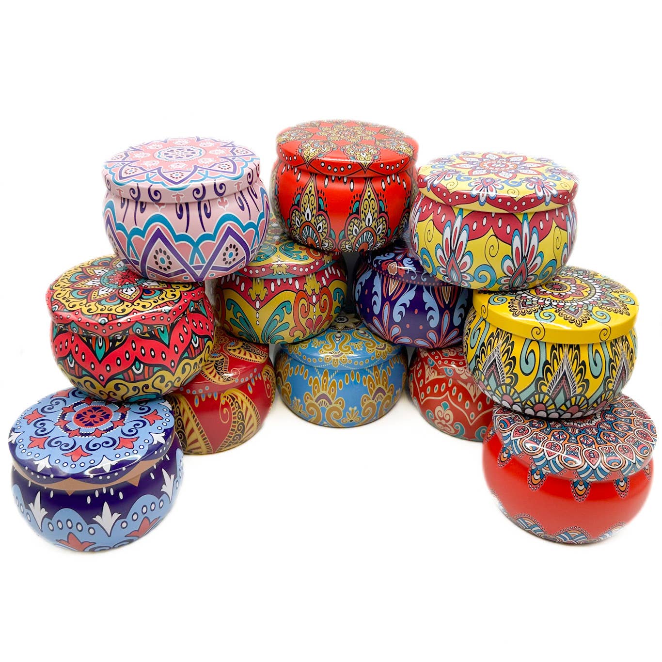 Gifts Amazing! - Wholesale Decorative Jar - Mandala Tins1