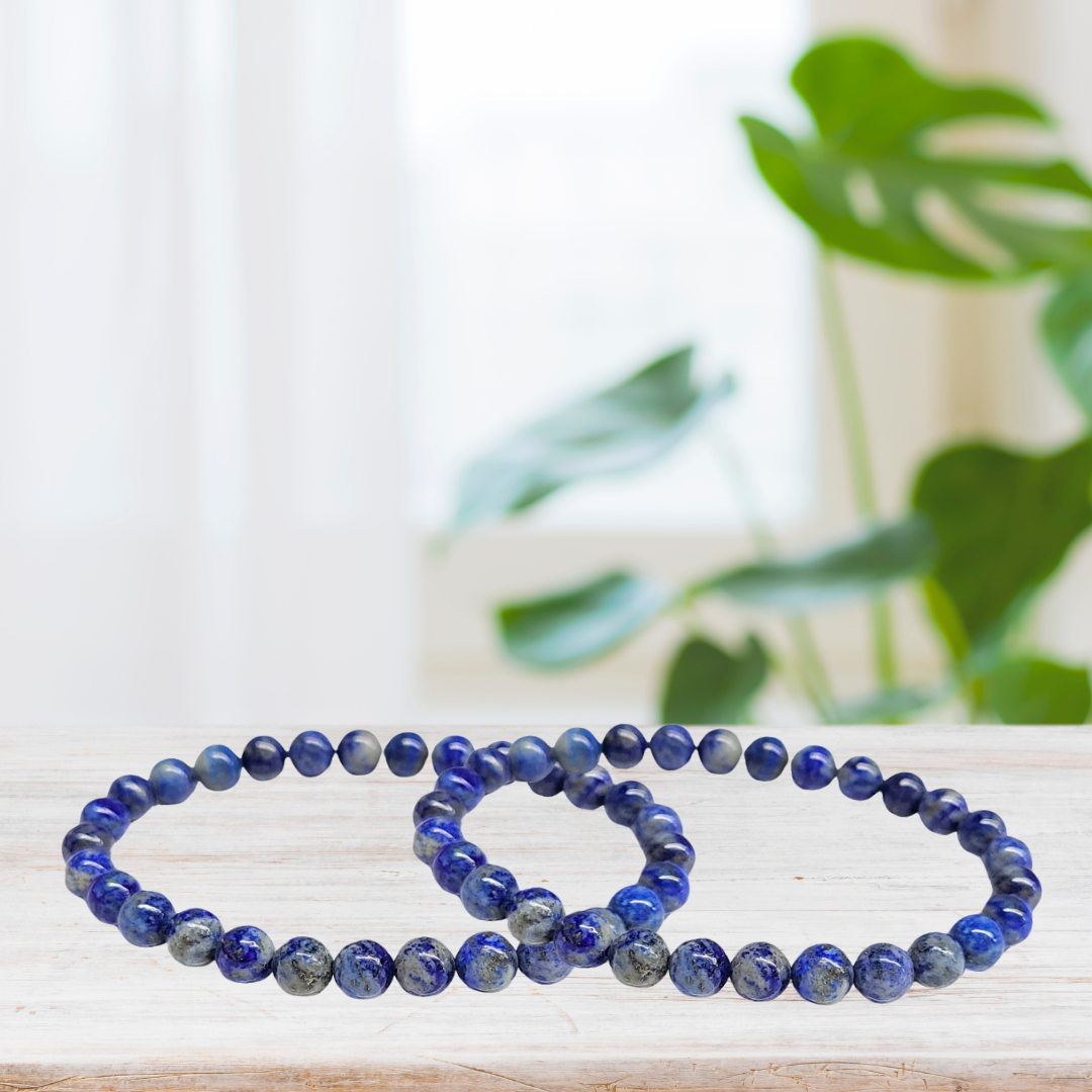 The Crystal Garden - Wholesale Beaded Bracelet - Lapis Lazuli Bracelet 6mm1