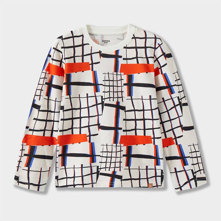 Abstract Wonder Long Sleeve Tee for wholesale by Hummingbear