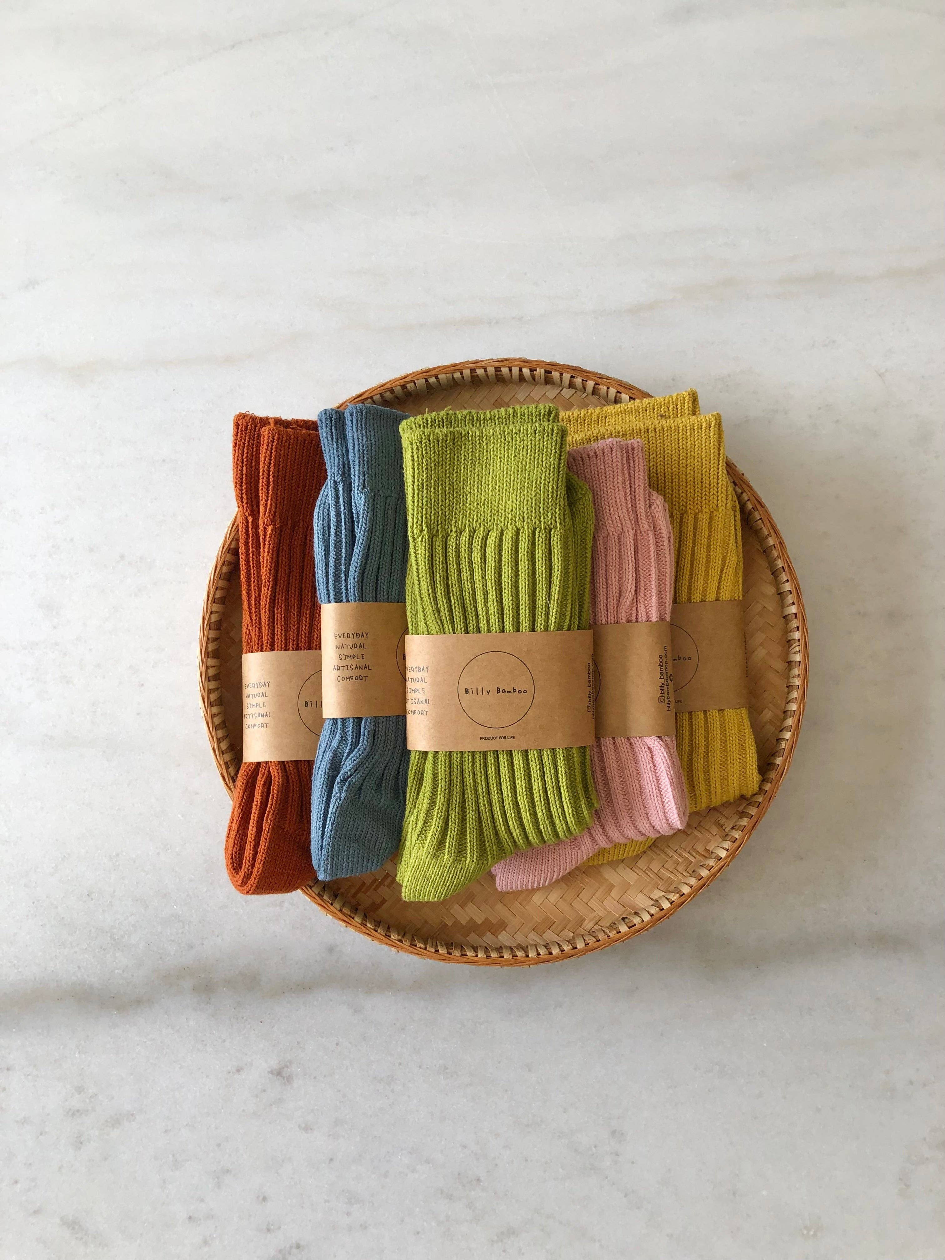 Billy Bamboo - Wholesale Socks - Unisex - RIBBED COTTON HIGH SOCKS - pastel25