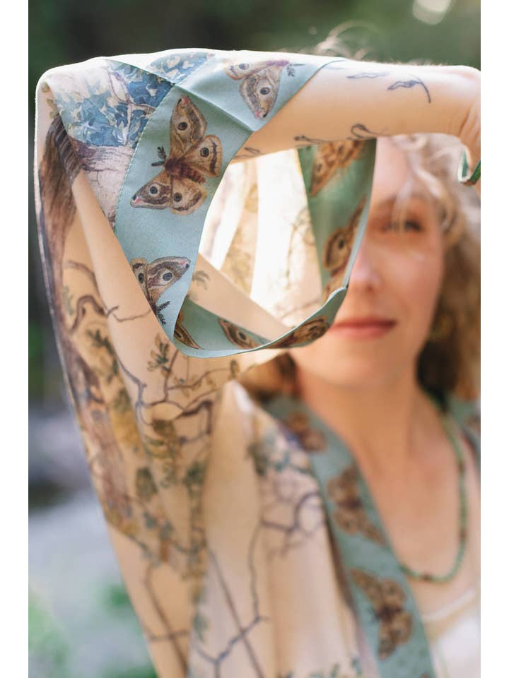 Market of Stars (Worldwide) - Wholesale Kimono - Dames - Aarde & Lucht Pixie Duster Verkorte Kimono met Bomen4