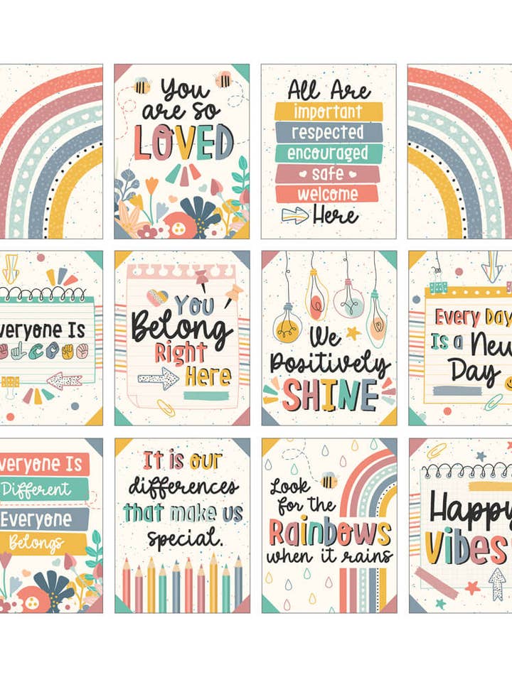 Mini Posters: We Belong Poster Set for wholesale by Carson Dellosa Education