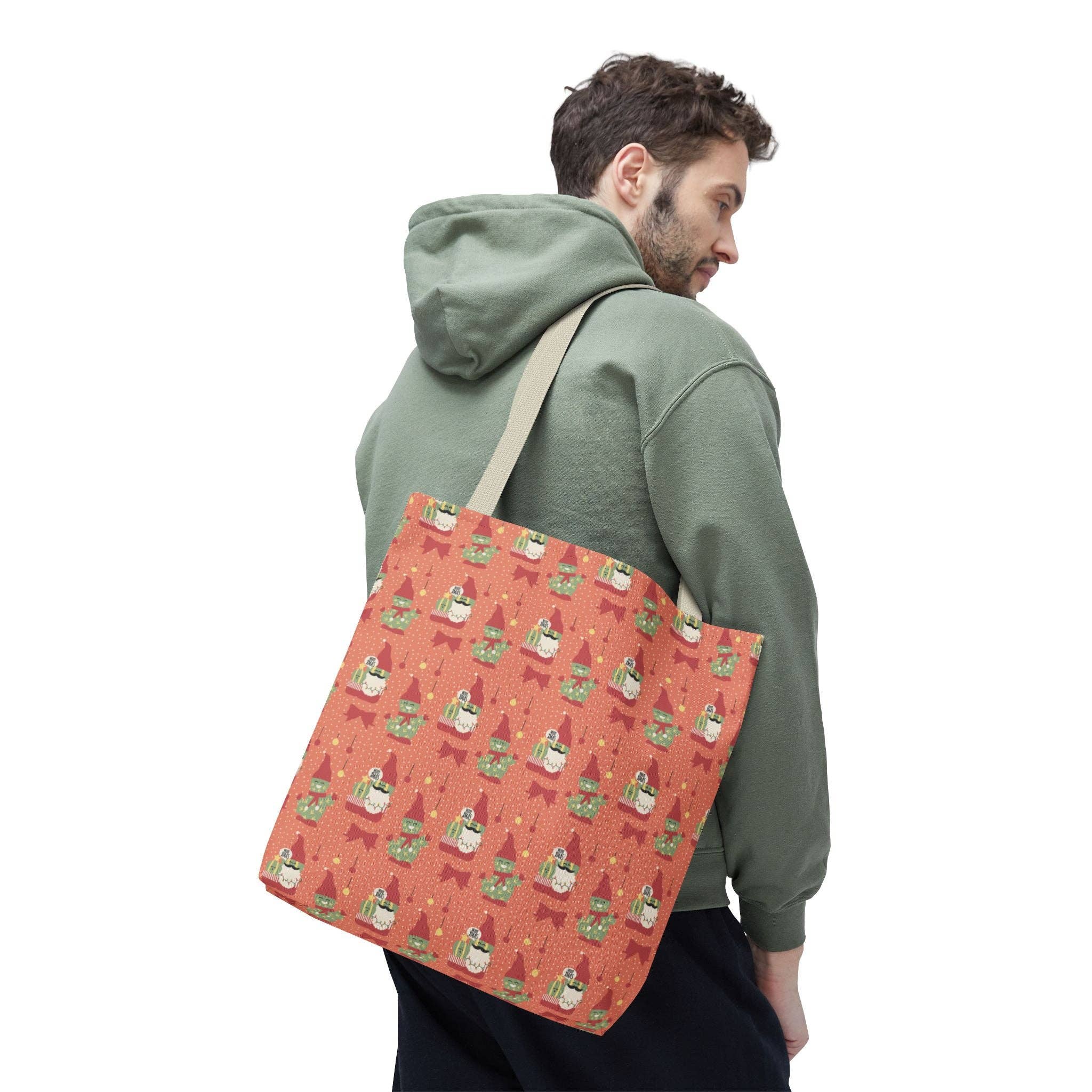 Happythings76 - Wholesale Tote Bag - Women's - Christmas Cactus Gnome Gift Tote Bag — Cute Holiday Carry-All 🎁✨7